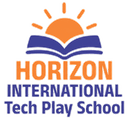 Horizon International Tech Play School logo — circular emblem with school name